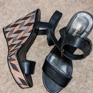 Minelli wedge sandals, 38, black